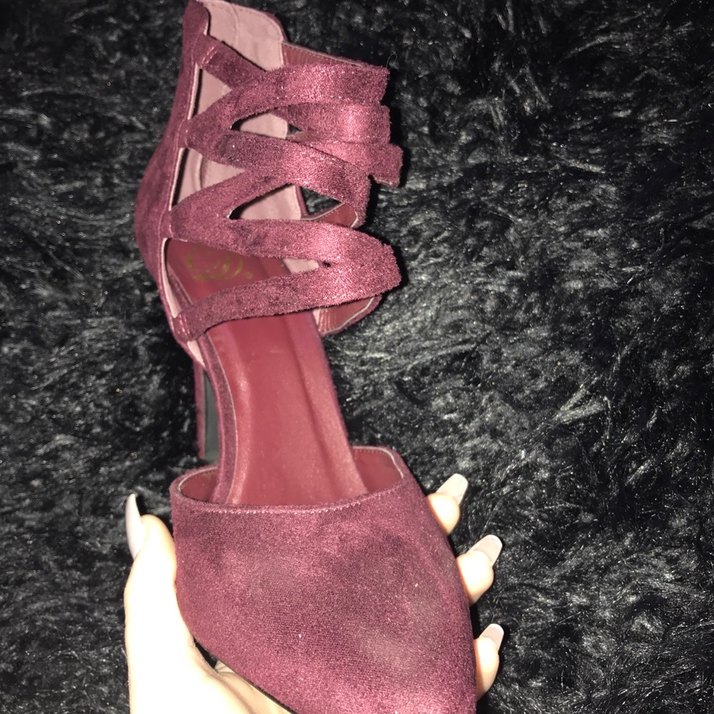 Maroon heels